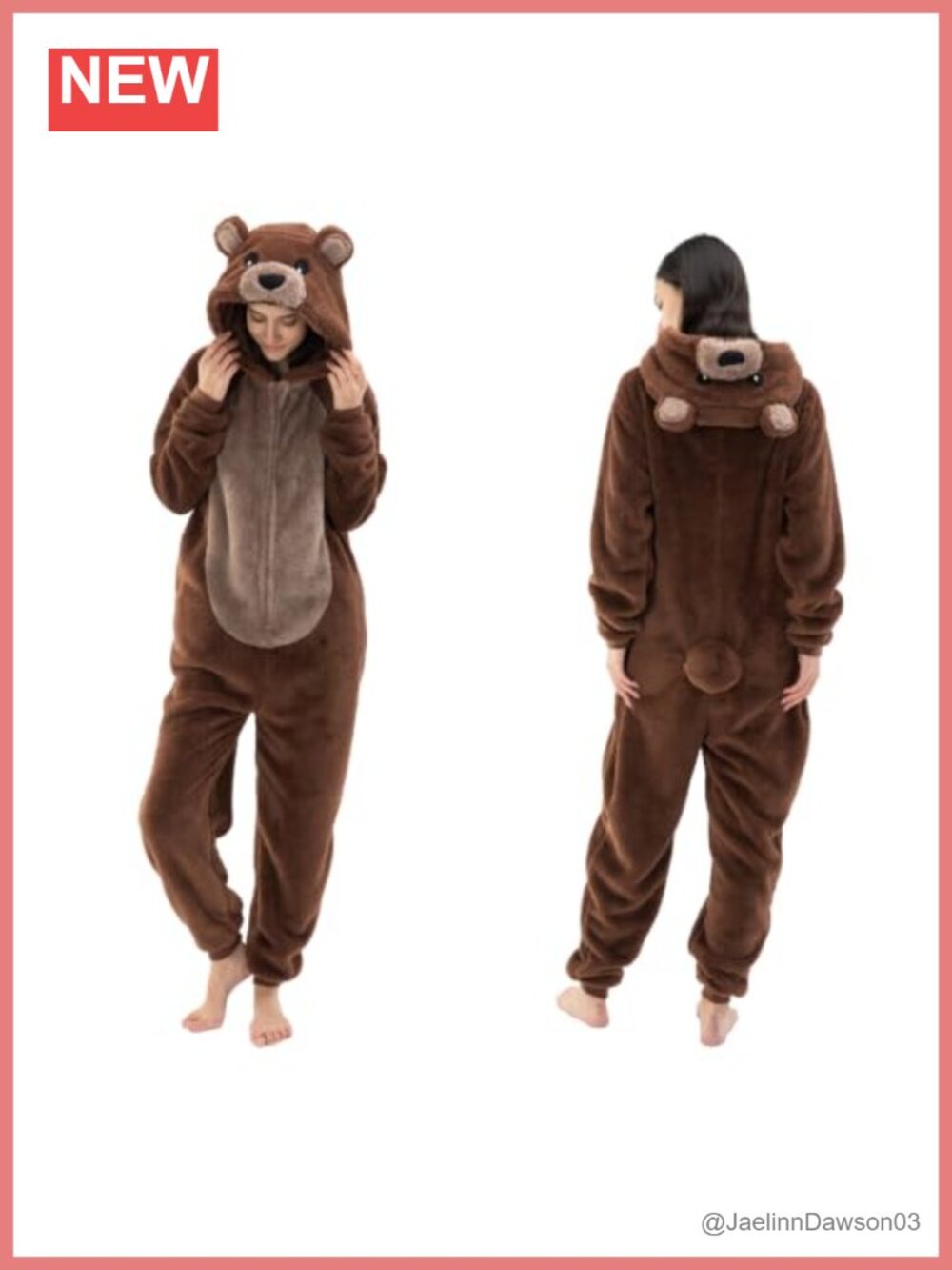 Unisex Adult Onesie Pajamas Flannel Animal Cosplay Halloween Costume Sleepwear